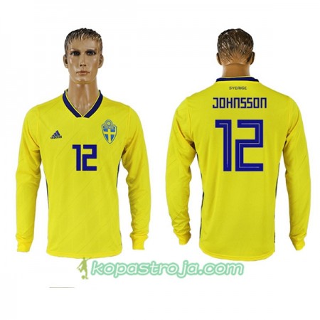 Billiga Fotbollströjor Sverige Johnsson 12 WM 2018 Hemma tröja Långärmad